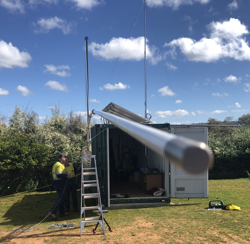 Main Antenna Installed Albury Wodonga Amateur Radio Club